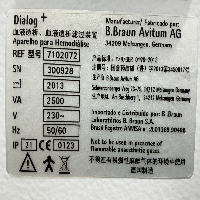 Bbraun Dialog+ Evo - Dialysis image 3